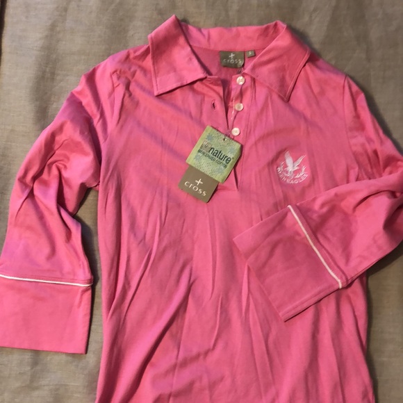 Cross bubblegum pink polo Sz Small - Picture 5 of 7